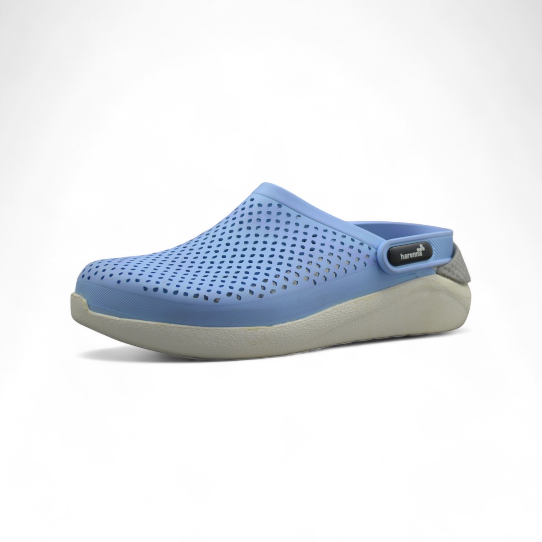  Articulo 903<br>CROCS PERFORADO – HARENA – 35/40 <br>Color 912 GRIS/CELESTE <br> <span class='titulo_secundario' style='background-color:white;color:black;margin-top:7px; margin-bottom:0px;font-size:20px;'>Precio del Par</span>