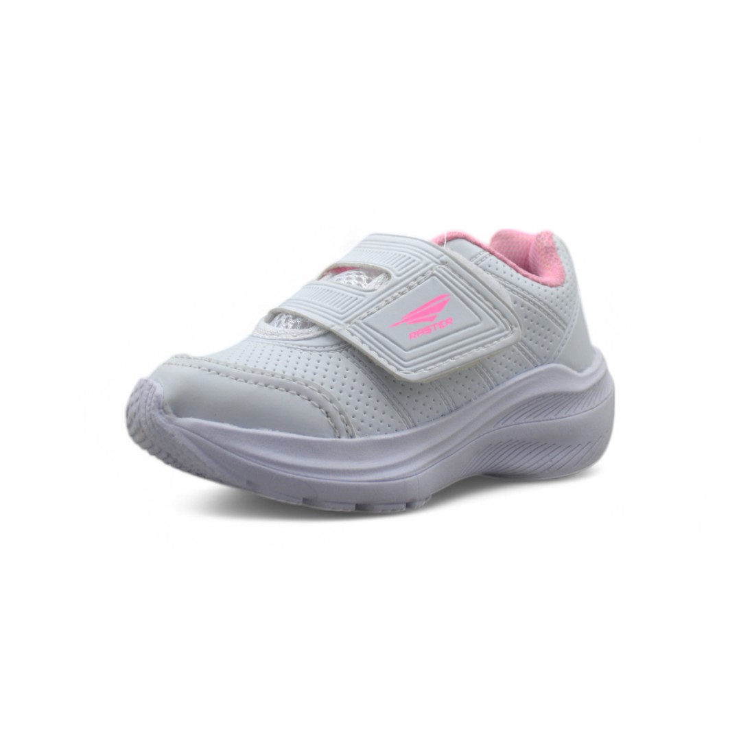  Articulo 2438<br>ZAPATILLA COLEGIAL – RASTER – 21/28<br>Color 01042 ROSA <br> <span class='titulo_secundario' style='background-color:white;color:black;margin-top:7px; margin-bottom:0px;font-size:20px;'>Precio del Par</span>