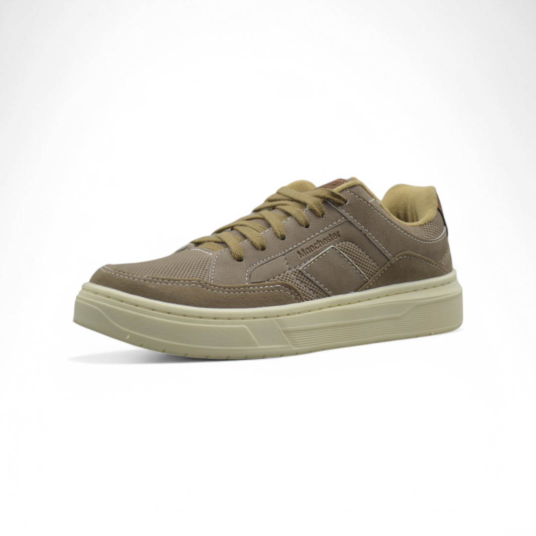  Articulo 2574<br>ZAPATILLA URBANA – MANCHESTER – 36/39<br>Color 124 ARENA <br> <span class='titulo_secundario' style='background-color:white;color:black;margin-top:7px; margin-bottom:0px;font-size:20px;'>Precio del Par</span>