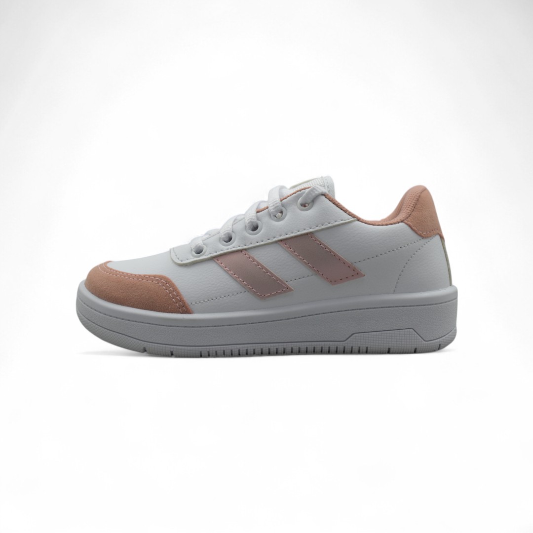  Articulo 2593<br>ZAPATILLA URBANA – 29/35 – HT4510<br>Color 306 BLANCO/ROSA <br> <span class='titulo_secundario' style='background-color:white;color:black;margin-top:7px; margin-bottom:0px;font-size:20px;'>Precio del Par</span>