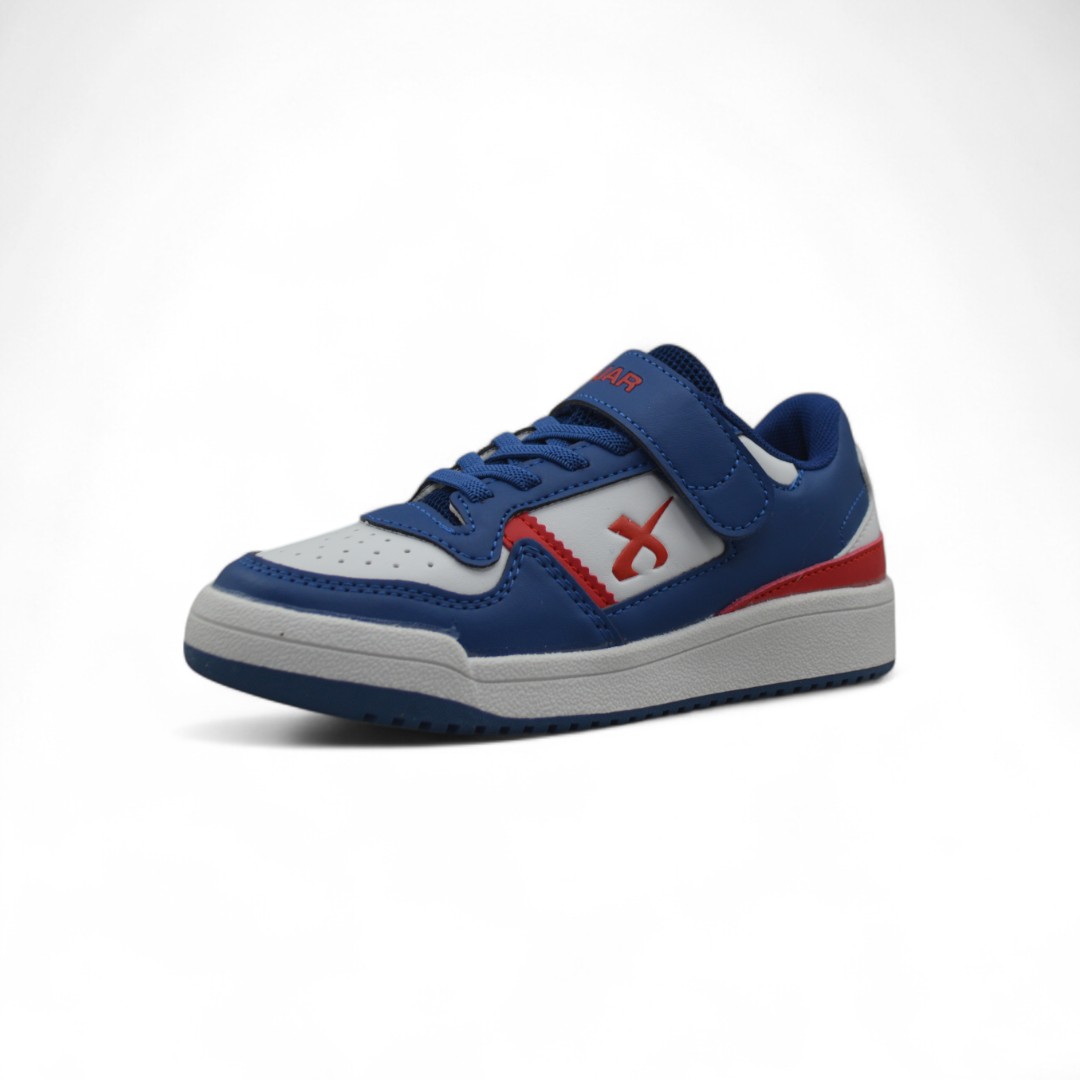 Articulo 2602<br>ZAPATILLA URBANA – JAGUAR – 22/35<br>Color 831 BLANCO / AZUL <br> <span class='titulo_secundario' style='background-color:white;color:black;margin-top:7px; margin-bottom:0px;font-size:20px;'>Precio del Par</span>