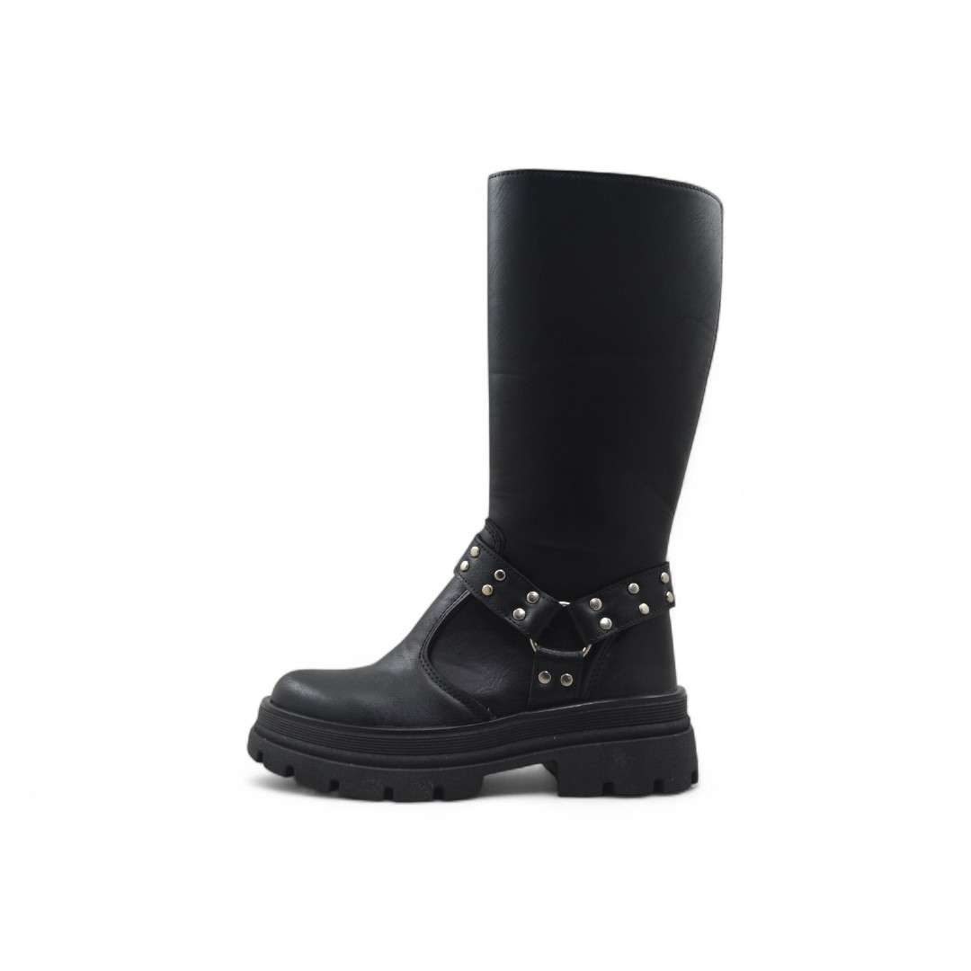  Articulo 2614<br>BOTA NIÑA – 27/26 – MILI <br>Color 001 NEGRO <br> <span class='titulo_secundario' style='background-color:white;color:black;margin-top:7px; margin-bottom:0px;font-size:20px;'>Precio del Par</span>