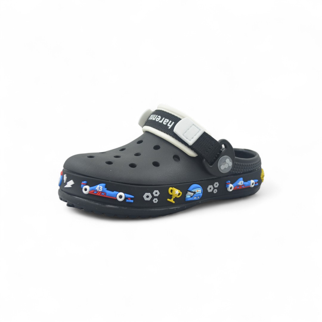 Articulo 2683<br>CROCS CON ABROJO 25/34 – 208 ABROJO<br>Color 001 NEGRO <br> <span class='titulo_secundario' style='background-color:white;color:black;margin-top:7px; margin-bottom:0px;font-size:20px;'>Precio del Par</span>