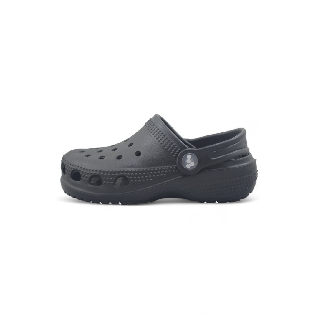 Articulo 2733<br>CROCS LISO – 25/34 – 205<br>Color 001 NEGRO <br> <span class='titulo_secundario' style='background-color:white;color:black;margin-top:7px; margin-bottom:0px;font-size:20px;'>Precio del Par</span>