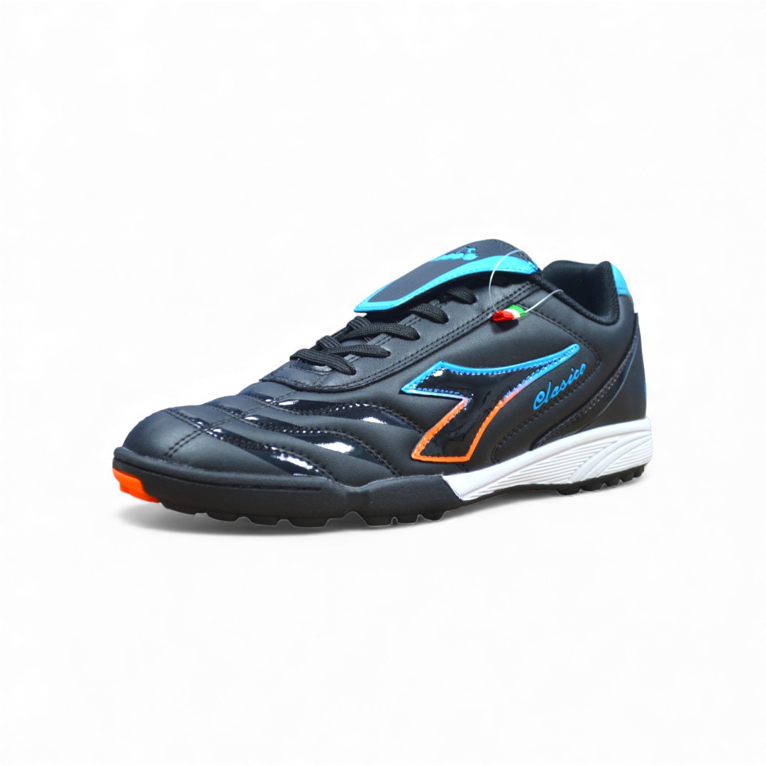  Articulo 57<br>BOTIN F5 – DIADORA – 36/45 <br>Color 01477 NEGRO/AZUL/NARANJA <br> <span class='titulo_secundario' style='background-color:white;color:black;margin-top:7px; margin-bottom:0px;font-size:20px;'>Precio del Par</span>