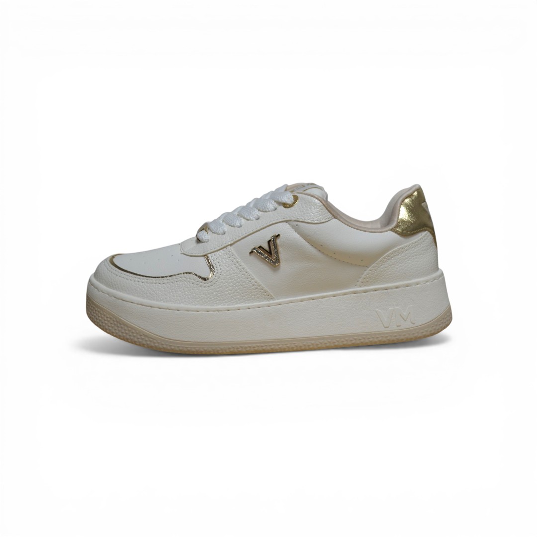  Articulo 2840<br>ZAPATILLA URBANA – VIA MARTE – 36/40<br>Color 01327 BLANCO/ORO <br> <span class='titulo_secundario' style='background-color:white;color:black;margin-top:7px; margin-bottom:0px;font-size:20px;'>Precio del Par</span>