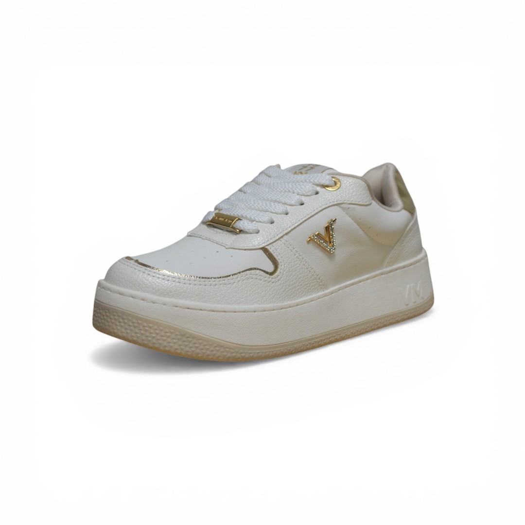  Articulo 2840<br>ZAPATILLA URBANA – VIA MARTE – 36/40<br>Color 01327 BLANCO/ORO <br> <span class='titulo_secundario' style='background-color:white;color:black;margin-top:7px; margin-bottom:0px;font-size:20px;'>Precio del Par</span>