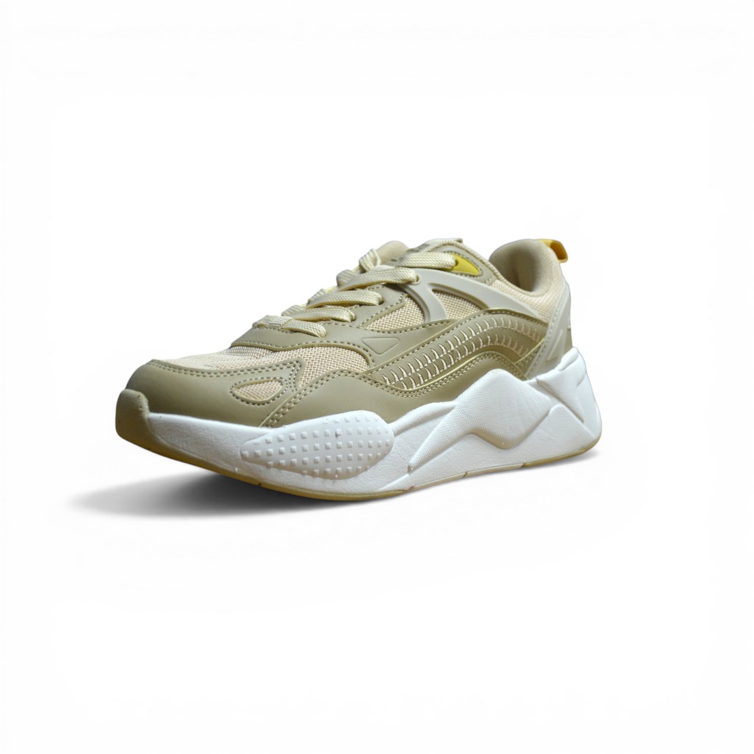  Articulo 2843<br>ZAPATILLA URBANA – JAGUAR – 35/40 <br>Color 052 BEIGE <br> <span class='titulo_secundario' style='background-color:white;color:black;margin-top:7px; margin-bottom:0px;font-size:20px;'>Precio del Par</span>